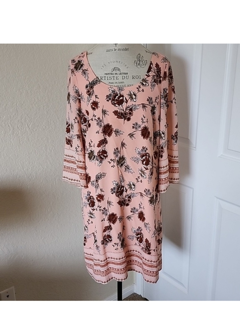 As U Wish Floral Dress With Lattice Design Back